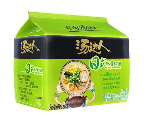 统一汤达人方便面日式豚骨拉面125g*5袋速食面食品面皮泡面速食