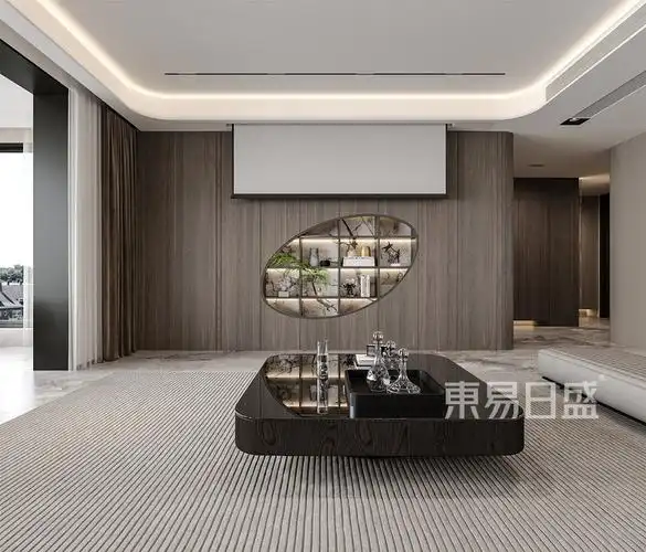 龙坞名筑497m05现代简约中式装修效果图