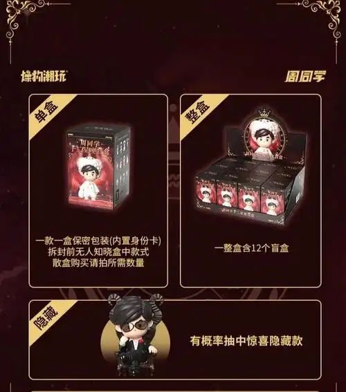 官方出品周杰伦周同学十二星座盲盒手办十二个星座款总有一款适合你