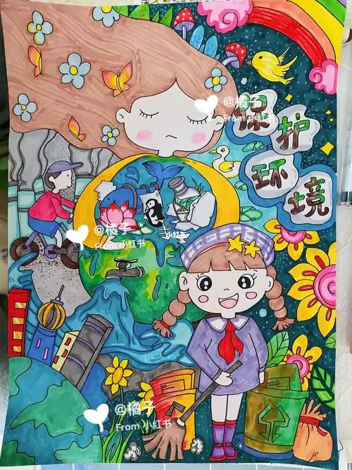 保护环境主题绘画