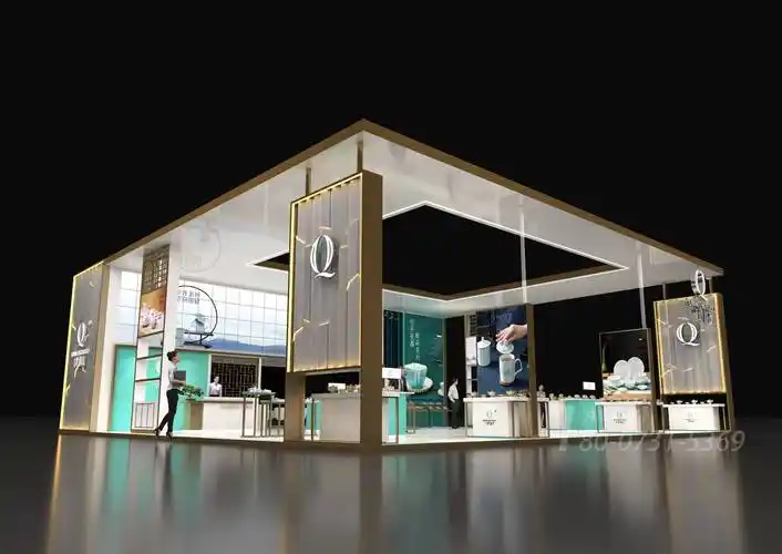 深圳礼品展指定展台搭建商创"瓷"展台搭建设计,效果图赞爆_力美_广东