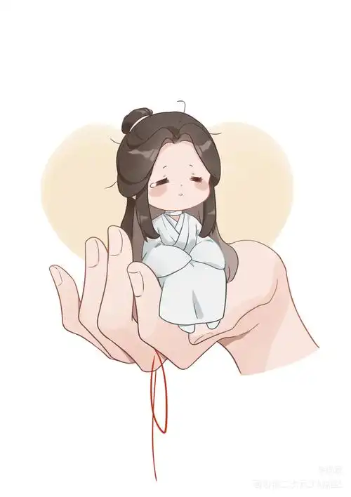 炸毛怜怜_天官赐福谢怜平涂q版绘画作品