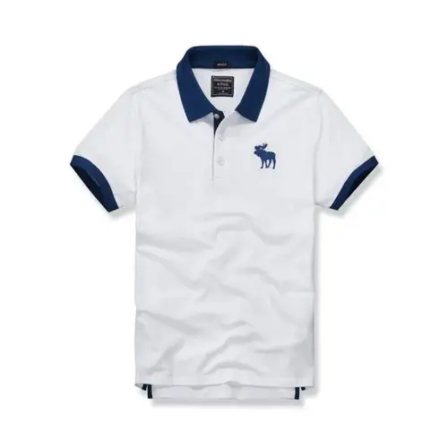 gucci 古驰 男士棉质白底绿色印花短袖polo衫