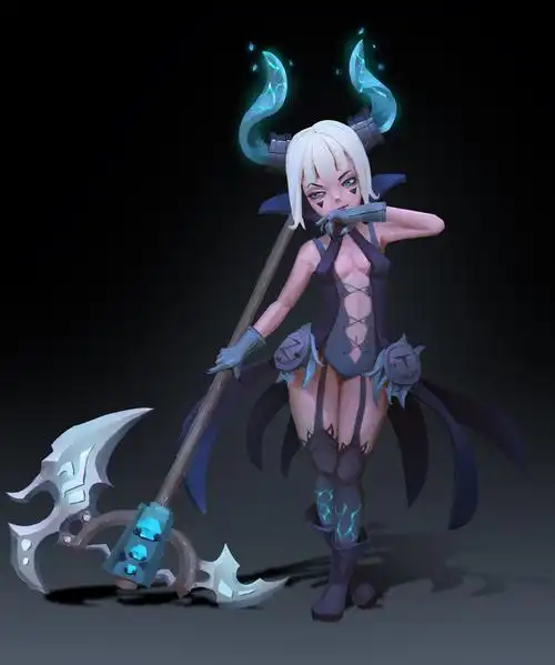 小练习 恶魔之女|插画|游戏原画|oulznait - 原创作品 - 站酷 (zcool)