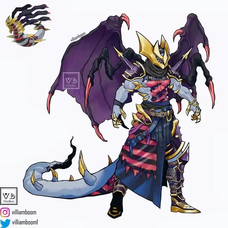 宝可梦拟人化,有点老头环和怪猎味道.#宝可梦 #宝可梦图鉴