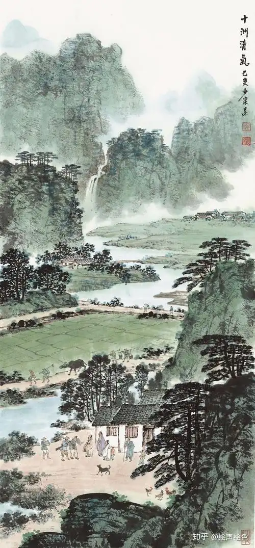 罗建泉作品《十洲清气》罗建泉先生成功的山水画创作,受益于张文俊