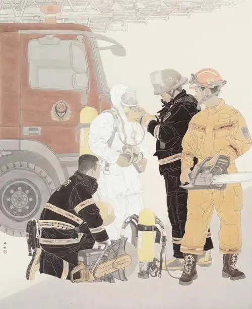 国展工笔人物分享