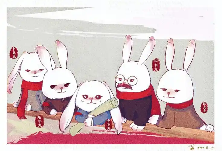 看完觉醒年代想画些治愈的东西