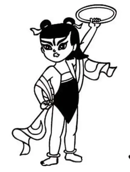 哪吒简笔画教程步骤图片怎么画哪吒