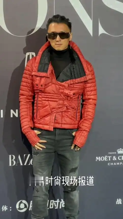谢霆锋#出席时尚芭莎年度派对,反季穿搭时尚亮眼!