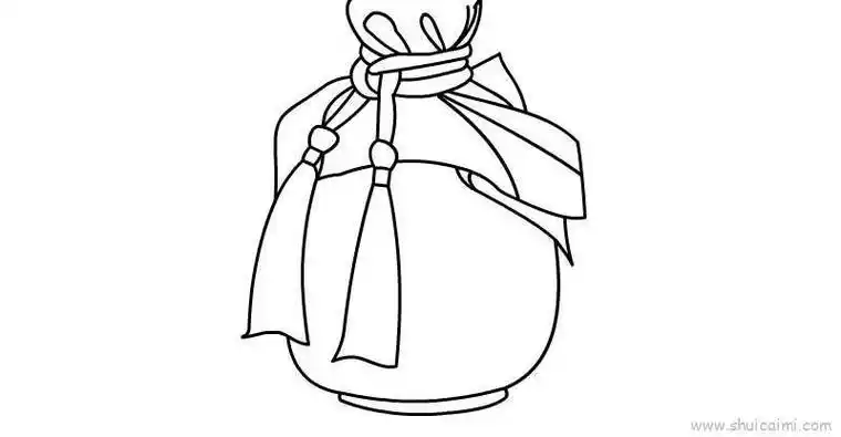 古代的酒坛简笔画酒瓶设计创意简笔画一坛酒的简笔画五粮液酒瓶简笔画