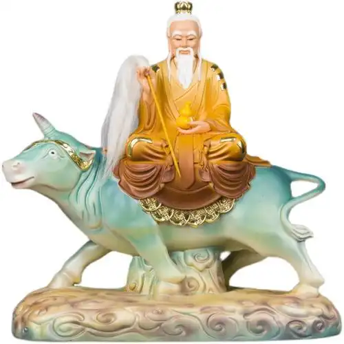 道教新款骑牛太上老君神像道德天尊青牛祖师摆件