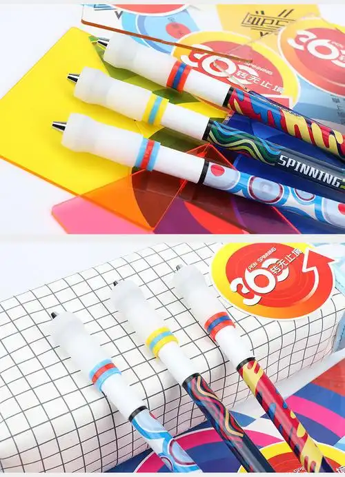 智高转转笔发光炫彩转笔初学者光影雷电系列转笔抖音同款转笔比赛专用