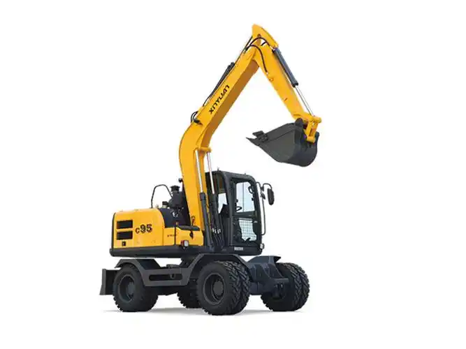 新源重工c95w轮胎式挖掘机高清图 - 外观