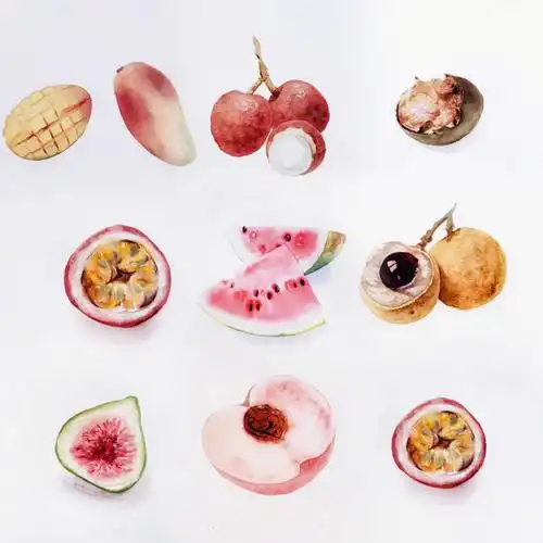 寻找小红书绘画大神  #自学水彩  #水彩画教程  #水彩水果