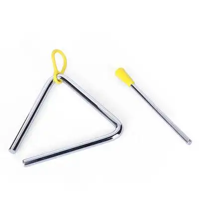 儿童奥尔夫打击乐器 幼儿园早教音乐教具456寸三角铁三角铃
