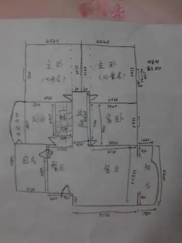 自己试着在纸上画了一个,求教大神帮我用软件画出来下!先谢了