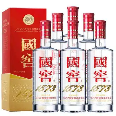 国窖1573泸州老窖国窖1573浓香型白酒38度500ml6瓶整箱装箱内含礼品袋