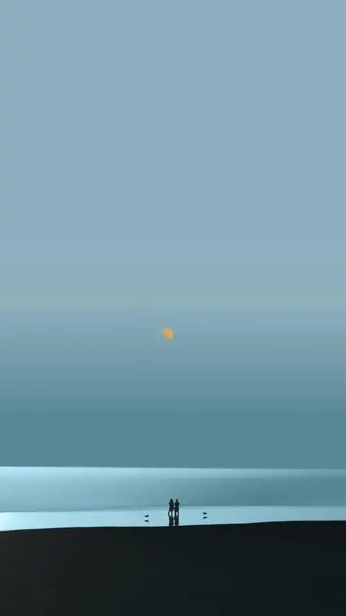 极简壁纸,干净清爽的夏末,天高云淡