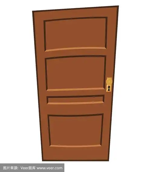 卡通门矢量符号图标设计.美丽的插图孤立在白色的背景