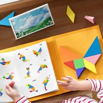 达游思俏娟七巧板智力拼图小学生一年级磁力专用磁性儿童玩具教具男