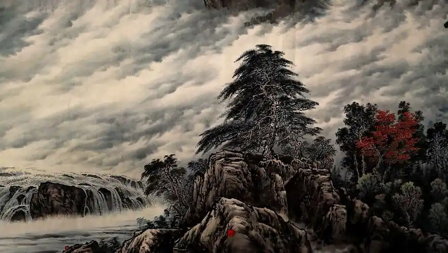 毕华5.5米巨幅山水画《江山多娇》