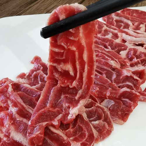 五花牛肉肉牛潮汕脚趾250g金钱展鲜牛展火锅生牛肉