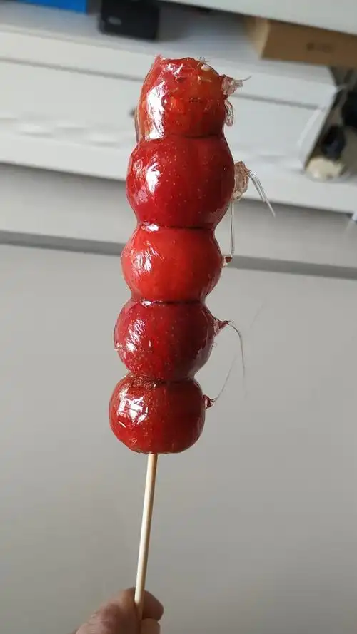 鸢尾花8做的老北京冰糖葫芦