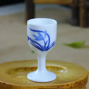 仁德行中式酒具青花瓷小酒杯单杯瓷器烈酒杯小白酒杯15/20毫升小酒盅