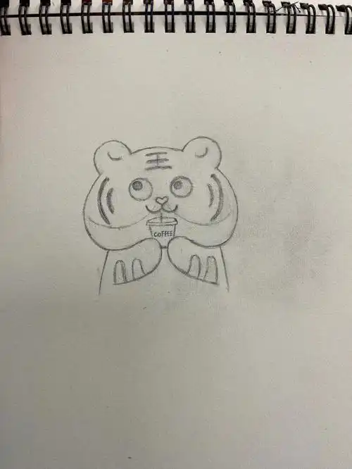 小老虎简笔画