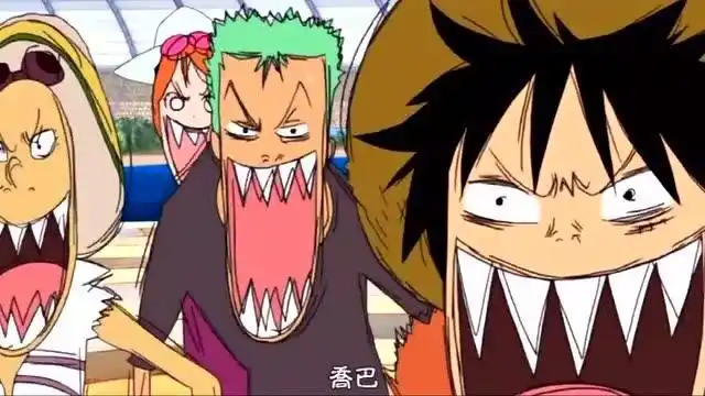 路飞飞身跳海救乔巴,两人险些丧命