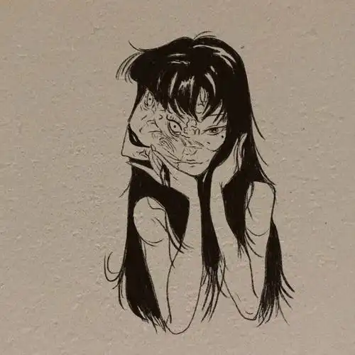 教程  #简笔画教程  #绘画过程  #绘画  #绘画日常  #富江  #川上