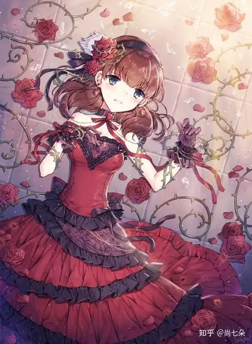 婚纱礼服二次元漫画插画图片保存第一组 - 知乎