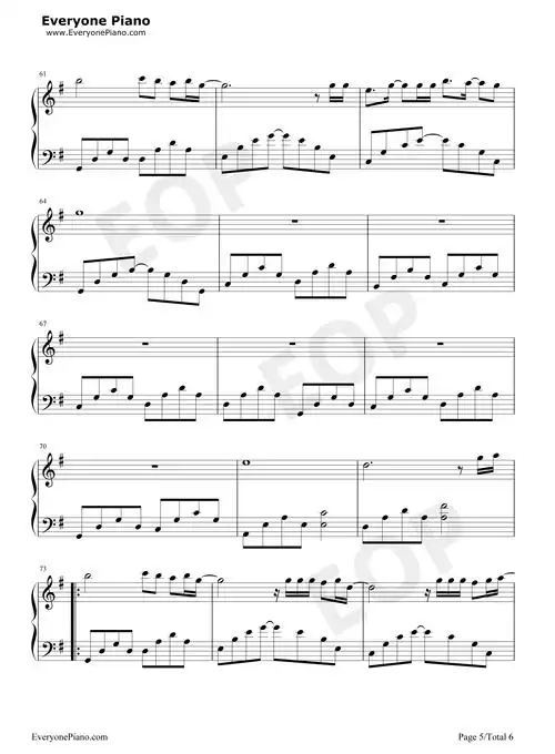 骄傲的少年-那年那兔那些事儿第二季片尾曲-正能量神曲五线谱预览5