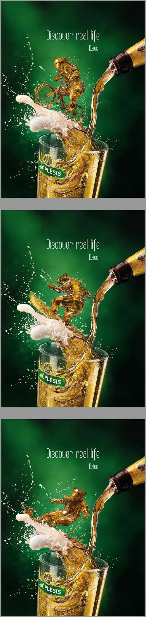 lacplesis啤酒广告-在酒花上的体育运动