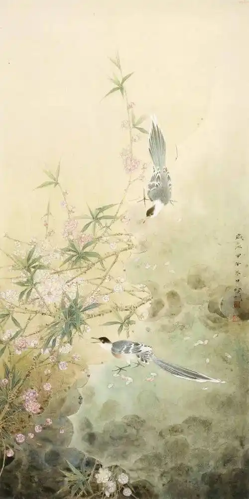 张贤明工笔花鸟画欣赏惊艳了双眼