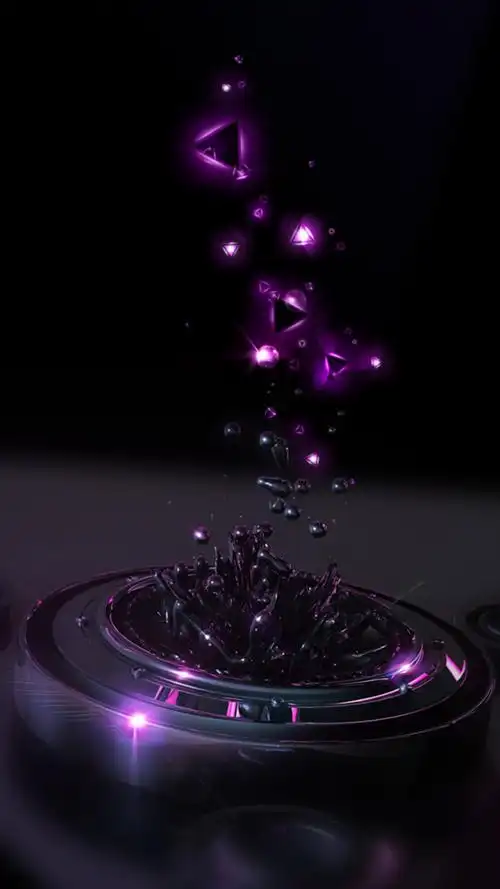 炫酷暗色几何h5背景图片素材