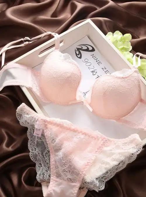 8816欧美w杯美背少女内衣小胸深v聚拢调整型文胸套装图片