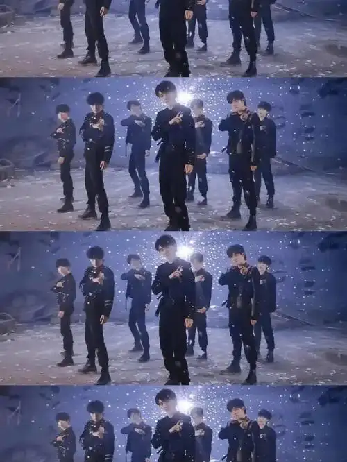 时代少年团军阀风图案