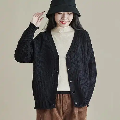 毛衣毛衫针织衫内搭外穿上衣宽松开衫女短款秋冬毛衣