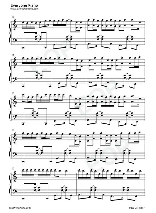 野摩托-原版-我想邀请你坐上我的野摩托-抖音五线谱预览2