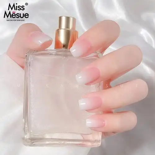 missmesue光疗指甲油胶网红冰乳白色渐变日系健康美甲指甲彩妆