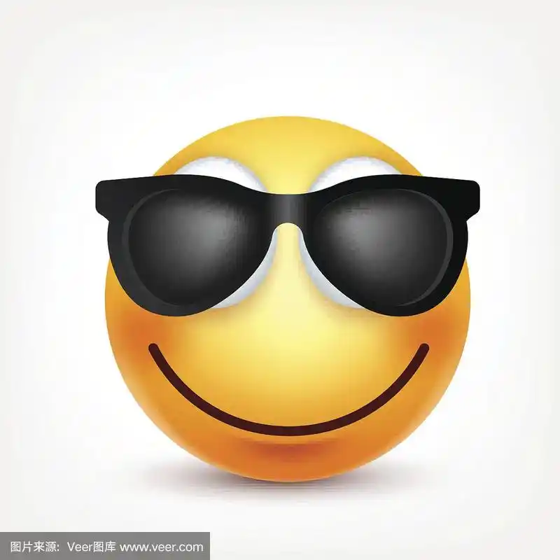 黄脸带着情绪.面部表情.3 d现实emoji.伤心,高兴,生气的脸.