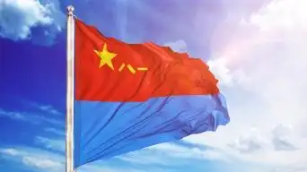 空军军旗(循环)视频素材