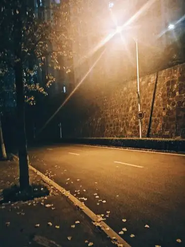 街道路灯灯光