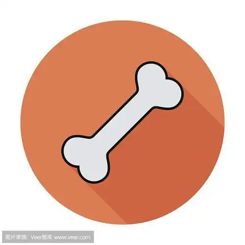 儿童简笔画狗骨头