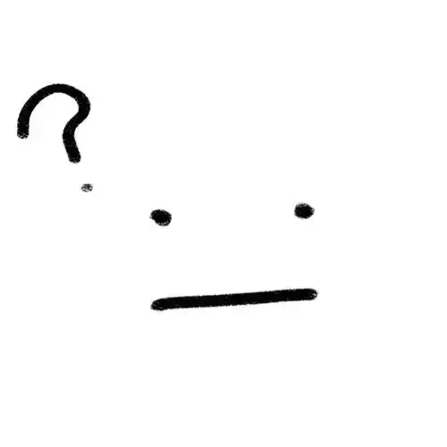 超萌黑白简笔画微信表情头像