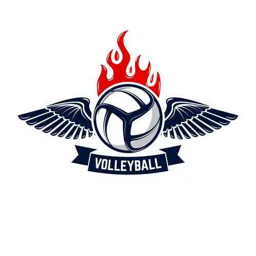排球比赛会徽模板标志设计元素