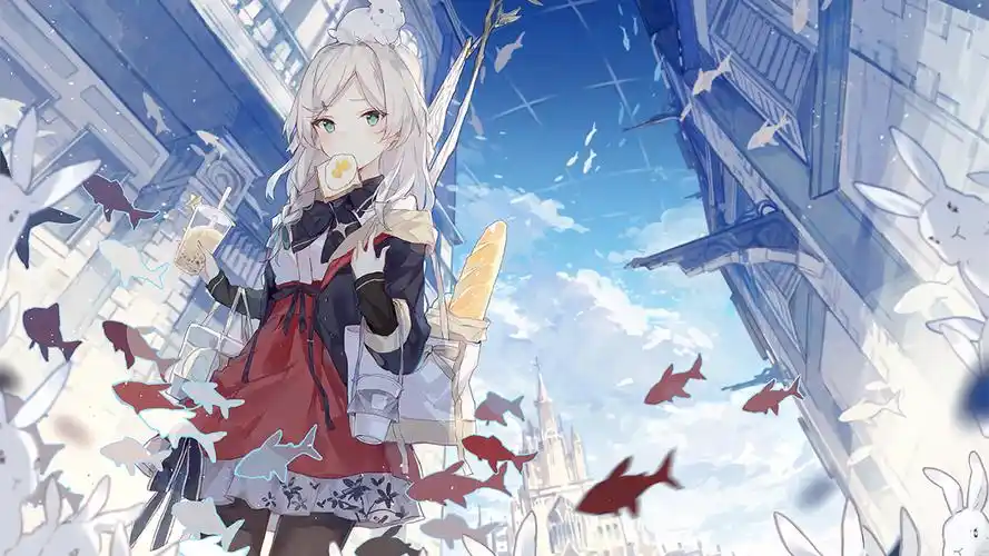 唯美诱人动漫少女高清壁纸图片