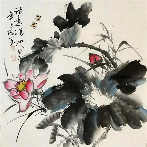 莫胜林 国画花鸟 三尺斗方 bbb8164